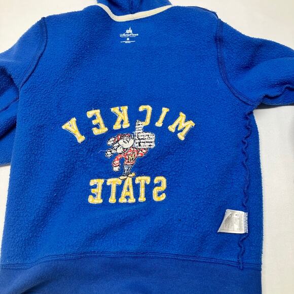 Disneyworld Embroidered Full Zip Mickey State Hooded Sweatshirt Jacket Youth M - Picture 10 of 14